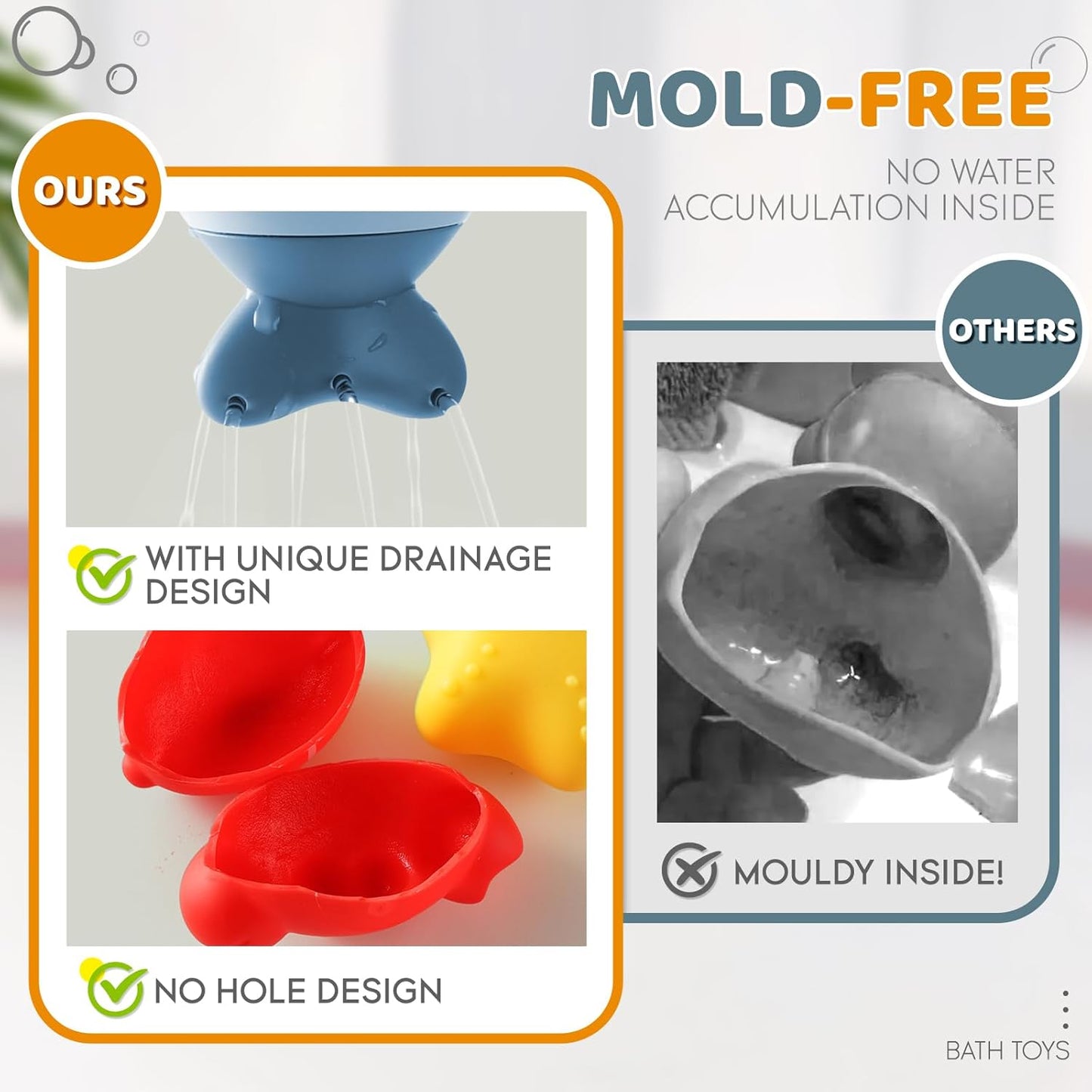 Bath Toys for Kids, Magnetic Fishing Toys with Storage Bag and Light up Star, Wind Up Creatures Baby Bathtub Birthday Gifts for Toddlers 2-4 Boys Girls, 11 Pcs Set