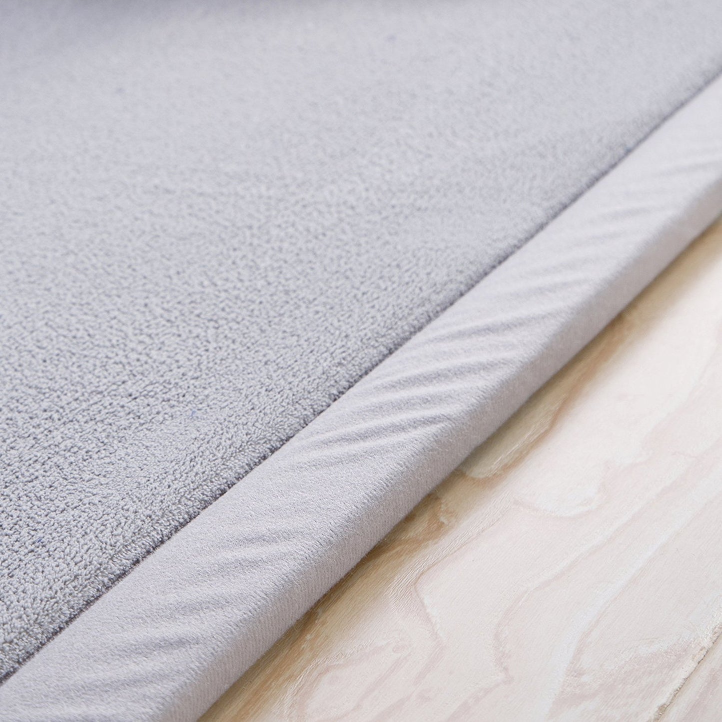 Loartee Nursery Rug Coral Velvet Crawling Rugs Area Rug Play Mat(4'9"x4'9", Gray) for Toddler Children Play Yoga Exercise Pads Carpet