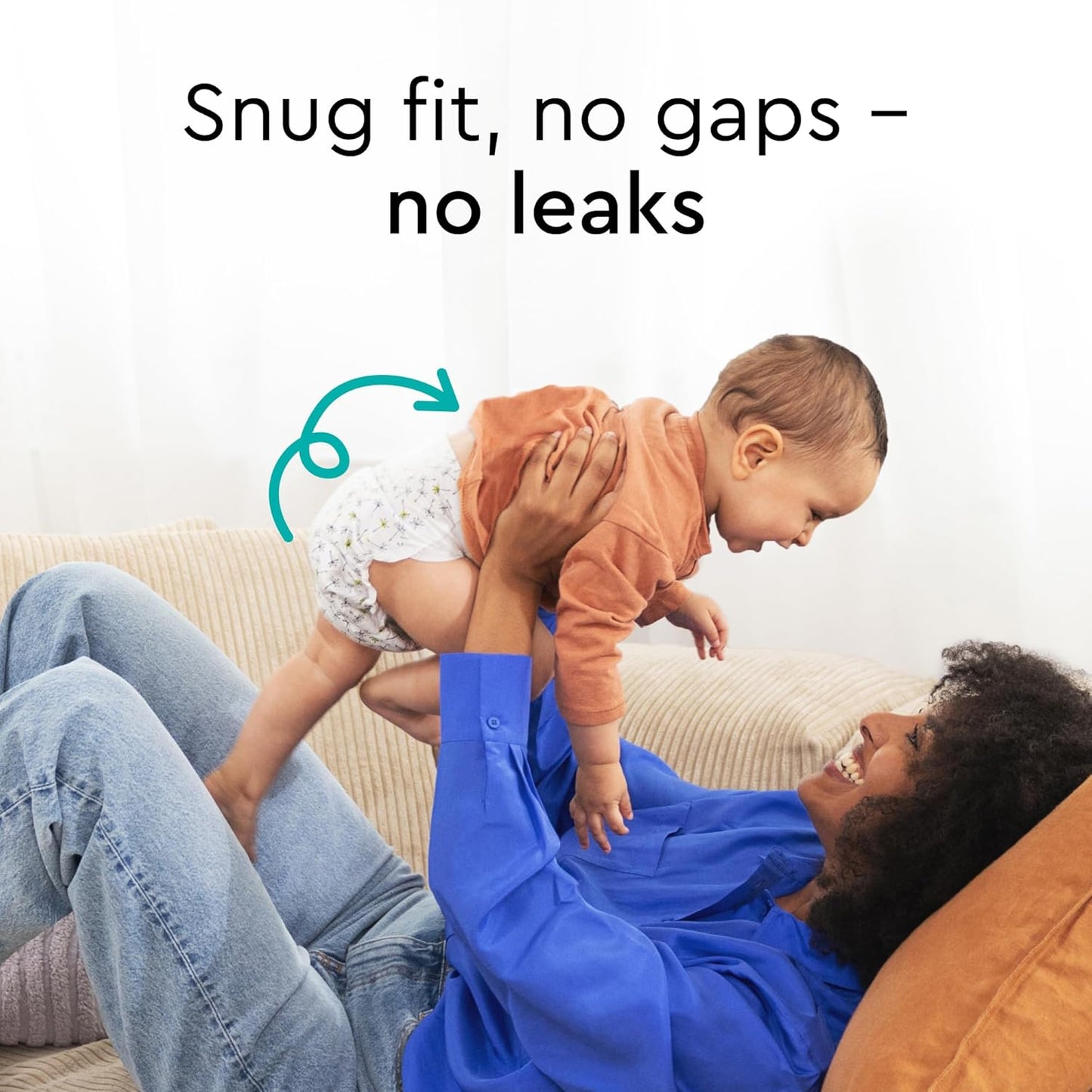 Baby Diapers - Size 3 (13-22 lbs), Half-Monthly Supply (87 Count), Leak Protection, Skin-Friendly, Ultrasoft, Perfume- & Chlorine-Free, Hypoallergenic, Dermatologist Tested, Oeko-TEX®