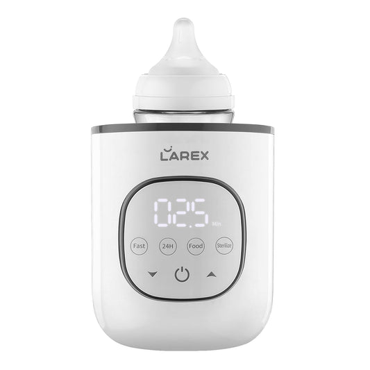 LAREX Bottle Warmer, Fast Baby Bottle Warmer for Breastmilk and Formula, with Timer and Accurate Temp Control, 8 in 1 Baby Milk Warmer BPA Free with Digital Display, Bottle Warmers for All Bottles