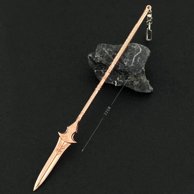 God of War Ragnarök Kratos Action Figures Game Toys Collection Keychain Desk Decoration Backpack Pendant Gift (Odin's Gungnir)