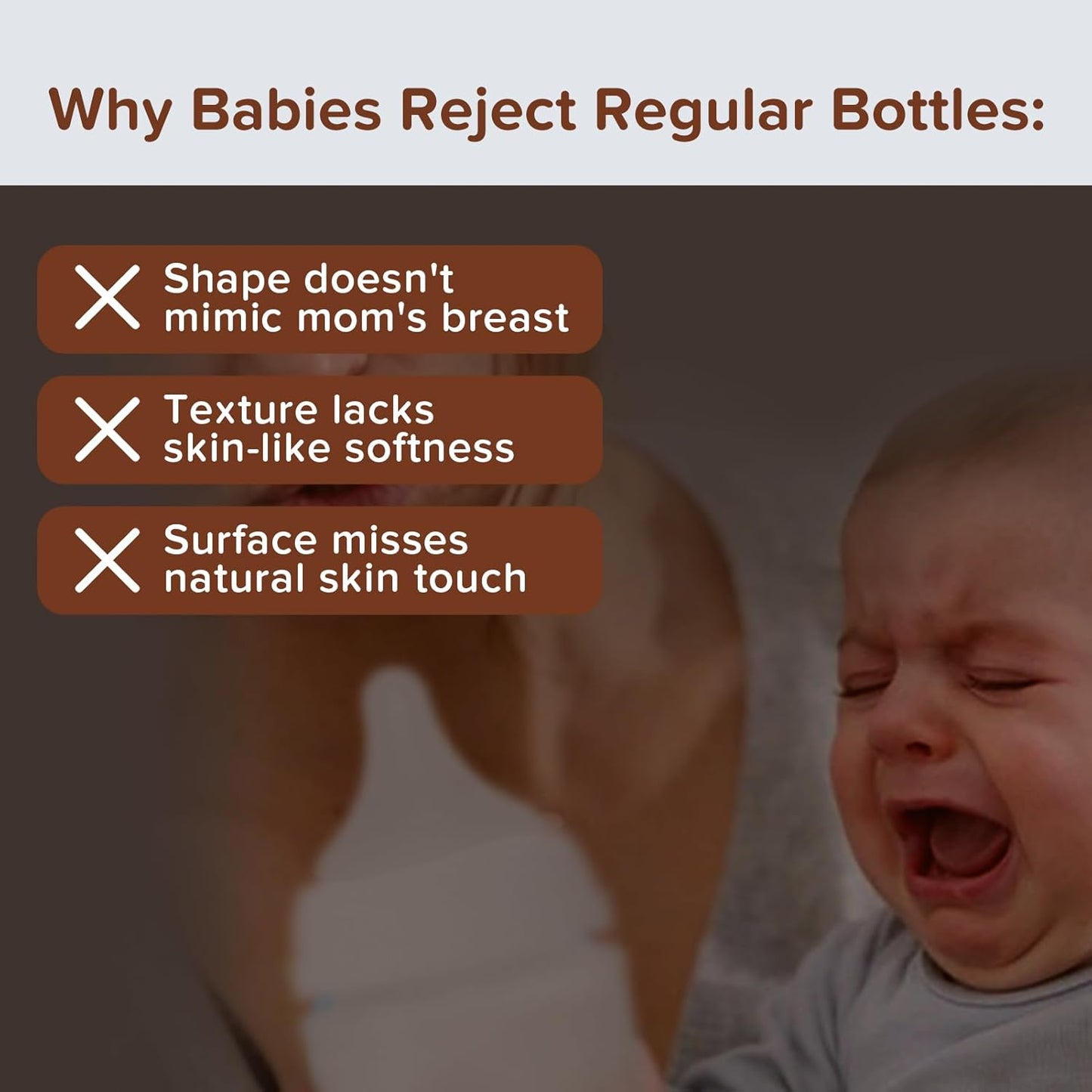 PPSU Natural Breast-Like Bottle with Nipple(3-7 Months),10oz，1pack