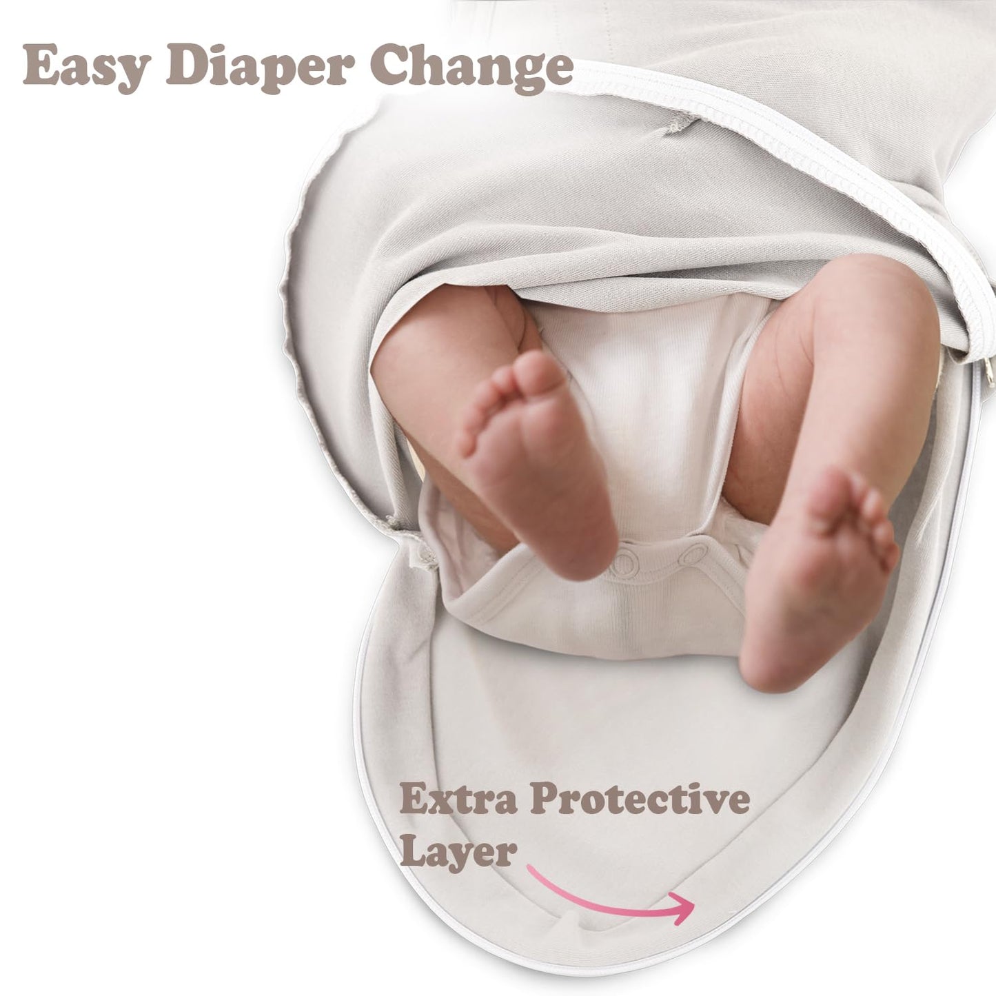 Bublo Baby Organic Swaddles for Newborns – Zipper Swaddles 0-3 Months, 3-Pack – Infant Sleep Sack with Zipper – Adjustable & Breathable Swaddle Blanket Wrap for Newborn Girls (Light Green, Blue)