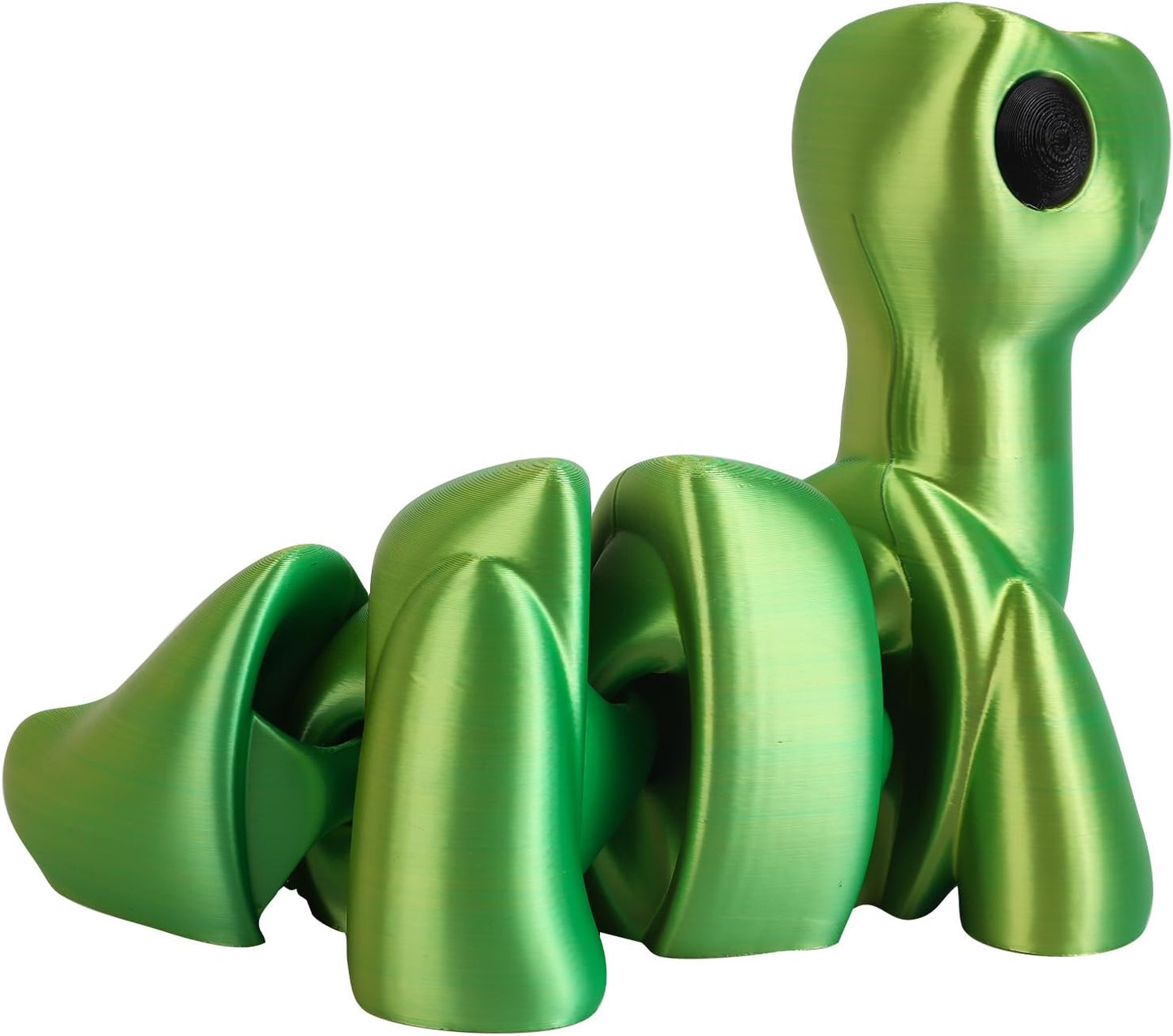 3D Printed Dinosaur with Flexible Articulated Joints, Fun Desk Toy for Stress and Anxiety Relief, Unisex Adults,Desktop Pet,Gift idea (Brontosaurus)