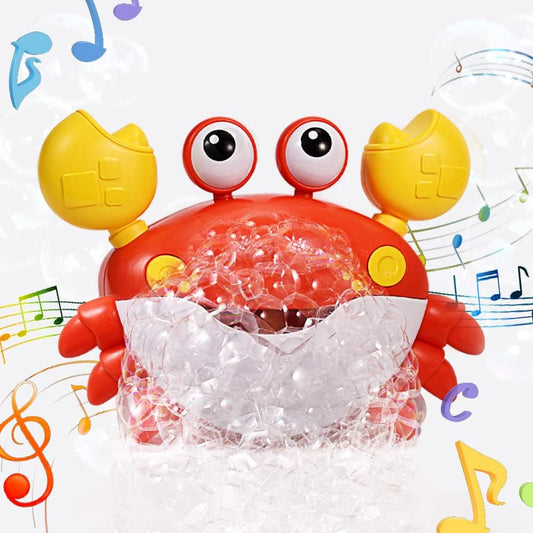 Crabby Bubble Bath Toy for Toddlers - Automatic Bubble Maker with 12 Children's Songs - Sing-Along Bath Bubble Machine for Baby, Toddler and Kids - Fun Bathtub Toy for Endless Bubble Play
