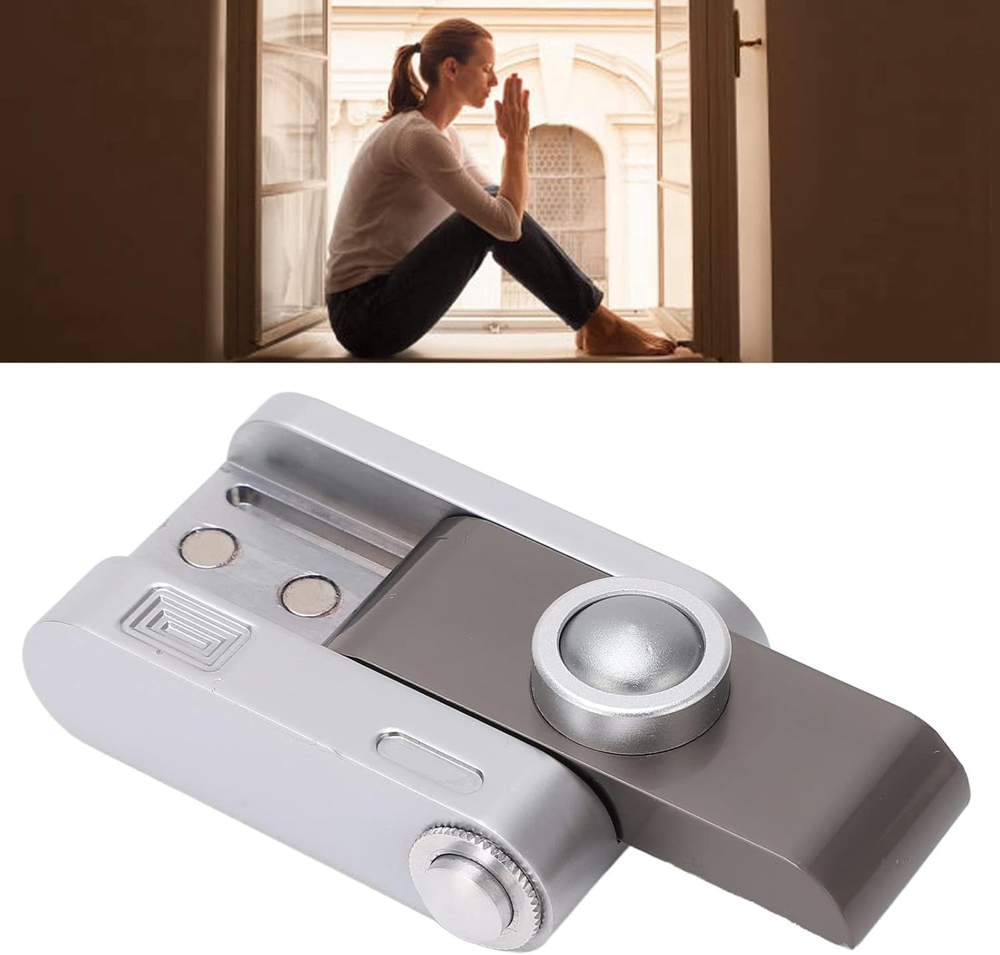 Estink Camera Shaped Metal ADHD Push Slider Toy, Metal Push Card Fidget Slider, Camera Shaped ADHD Push Slider Toy Office Desk Toys Gifts for Adults Kids Students Teens