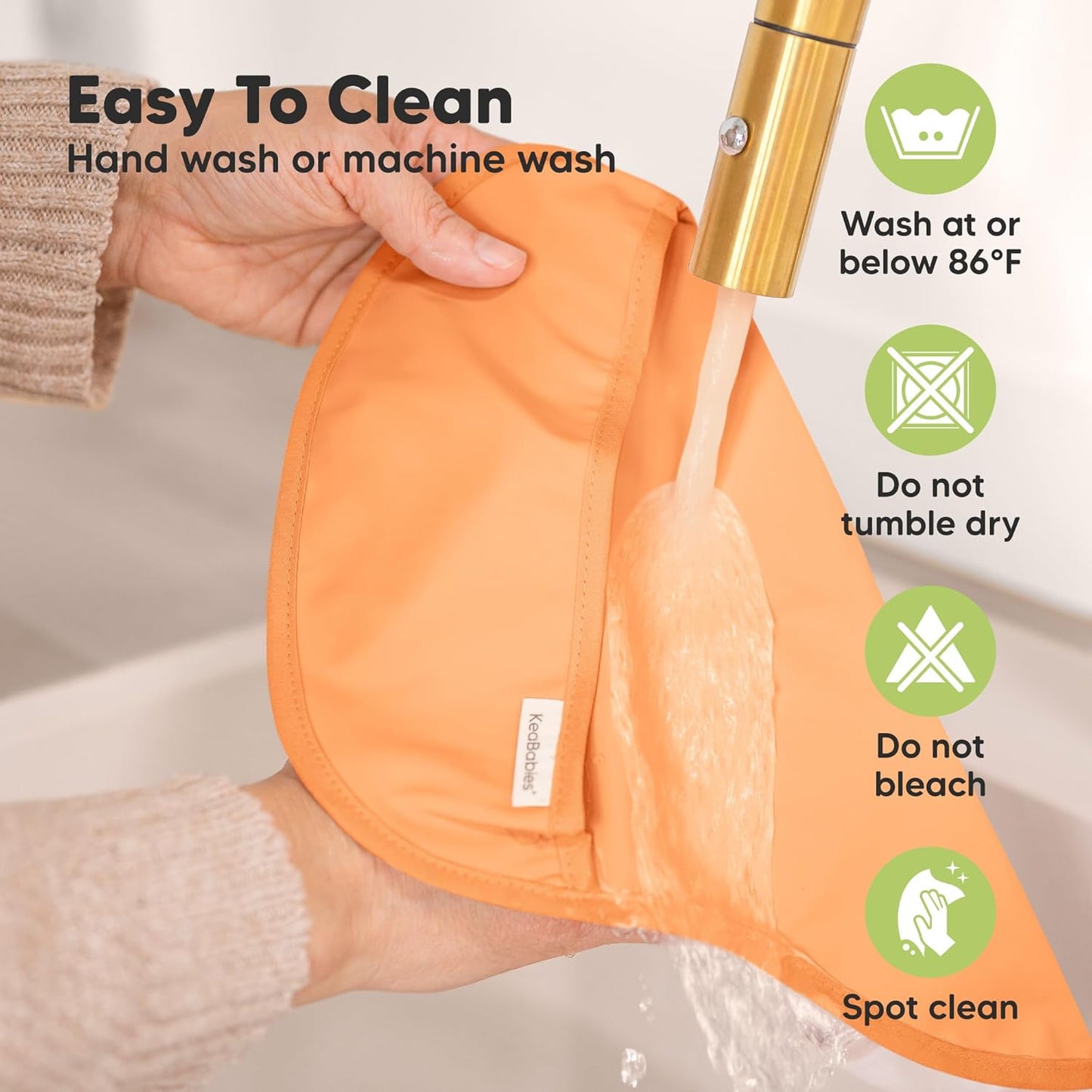 3-Pack Waterproof Baby Bibs for Eating - Lightweight Toddler Feeding Bibs with Large Food Catcher, Mess Proof, Food-Grade Baby Eating Essentials, Easy to Put On & Clean (Mesozoic)