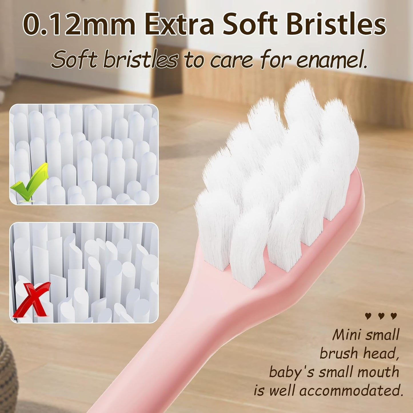 Kids Toothbrushes 8 Pack,Soft Bristle Toothbrush for Toddlers 2-12 Years Old, Cute Multicolor Boys Girls Toothbrushes,Clean Kids Teeth Bristles Not Easy to Shed