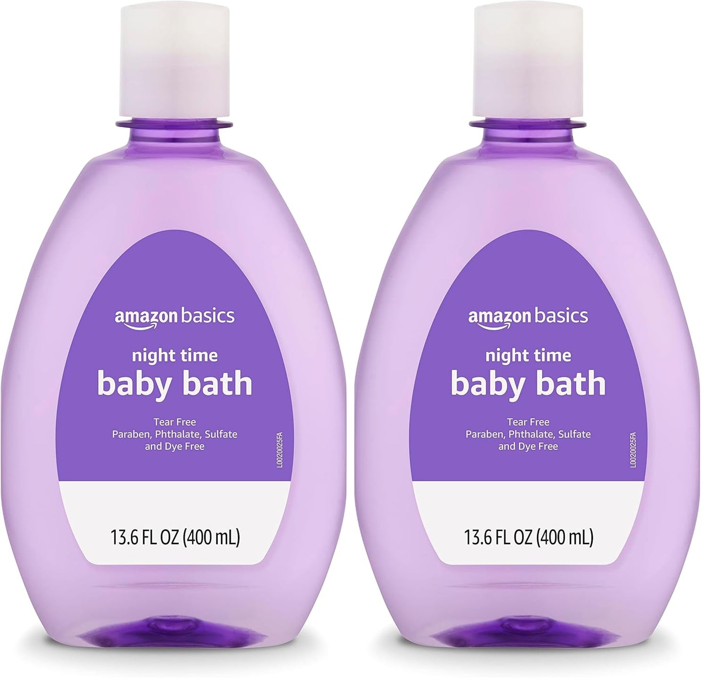 Amazon Basics Night-Time Baby Bath, Lightly scented, 13.6 Fl Oz (Pack of 2) (Previously Solimo)