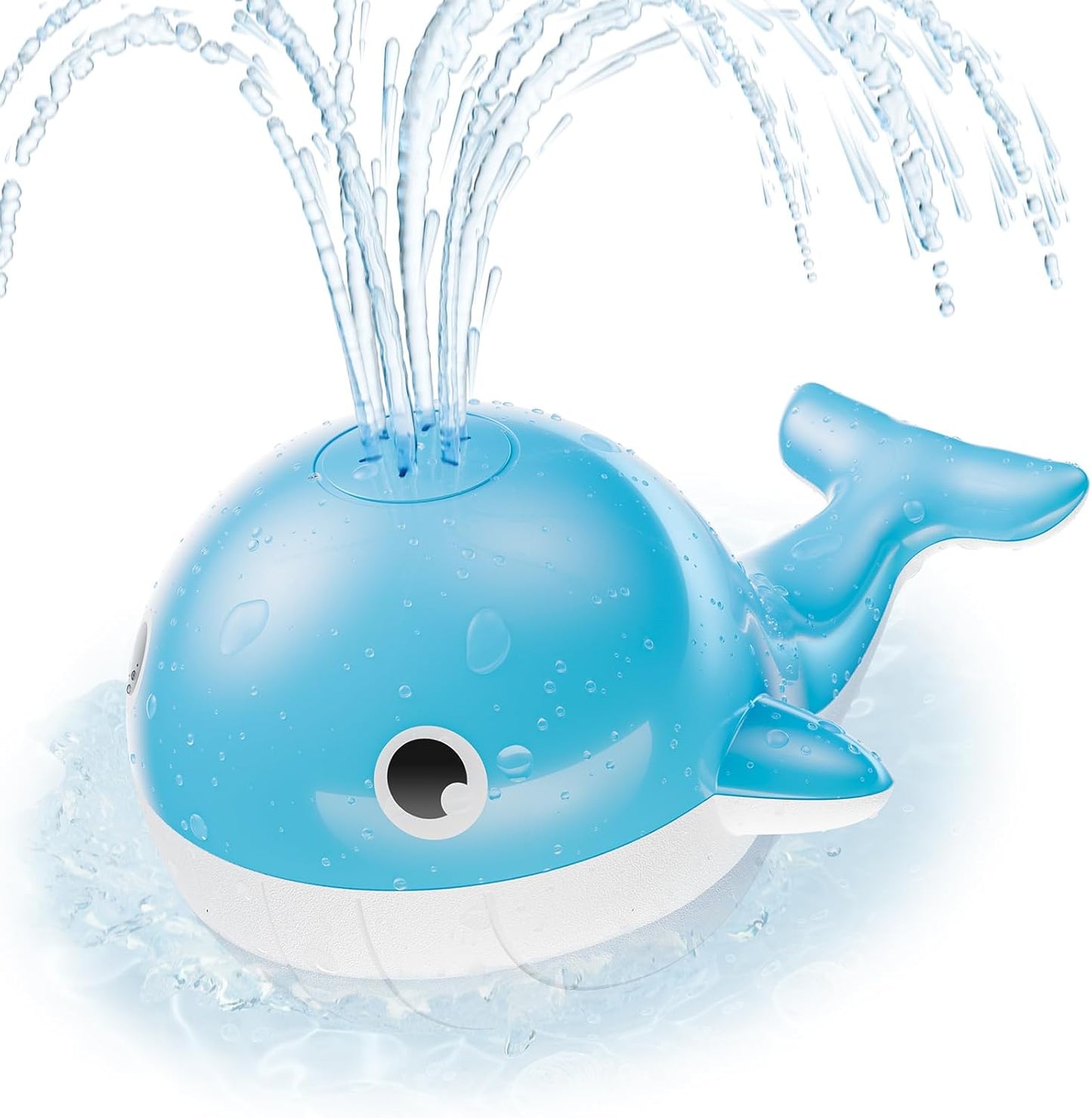 Baby Bath Toys for 6-12 Months, Rechargeable Bath Toys for Babies 6-18 Months, Whale Bath Toy Sprinkler for Toddlers 1-3 2-4, Light Up Bath Toy for Kids, Infant Bathtub Toys