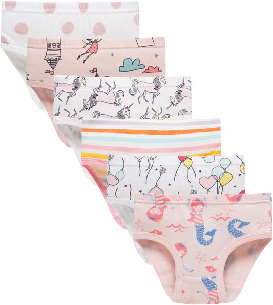 Hahan Girls Soft Panties Toddler Girls Cotton Underwear Kids Briefs