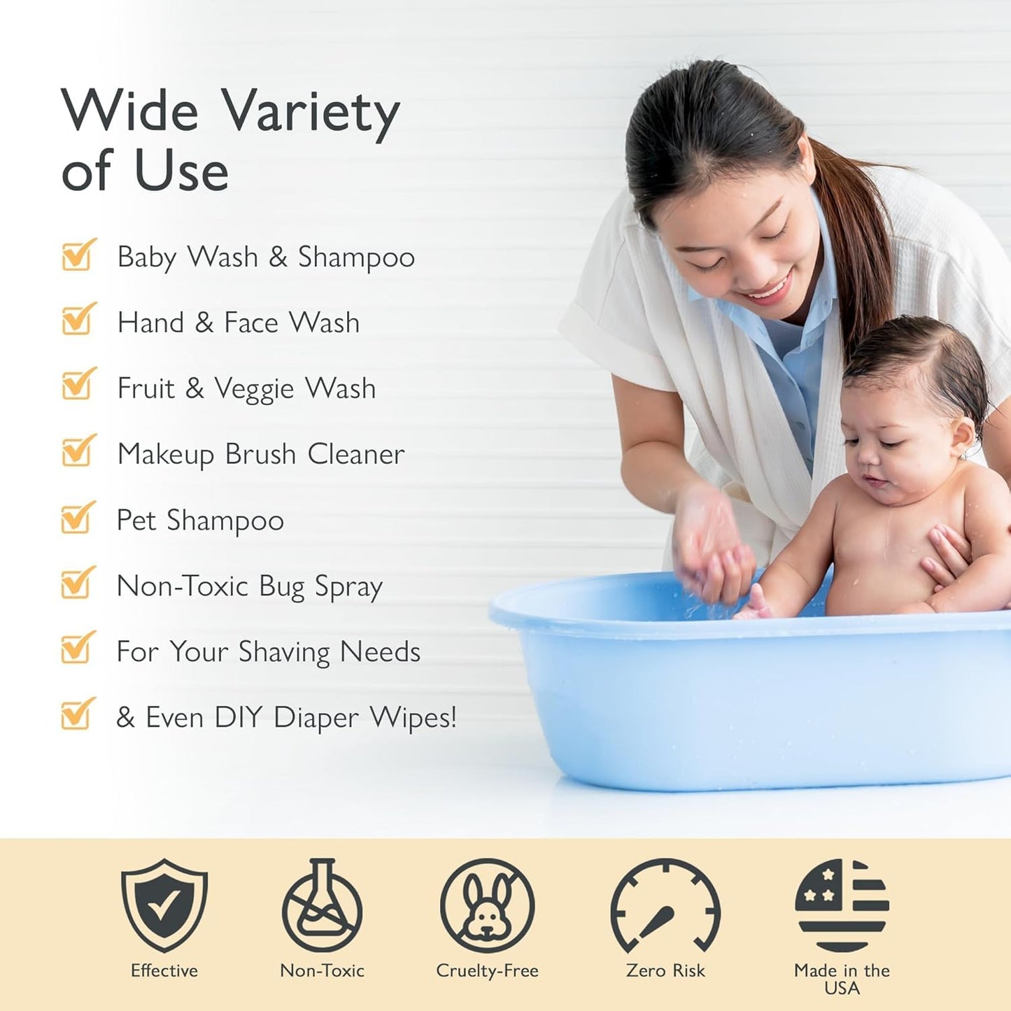 SoCal Suds & Company 2oz Organic Foaming Baby Wash & Shampoo - Soft Citrus - 2 Pack