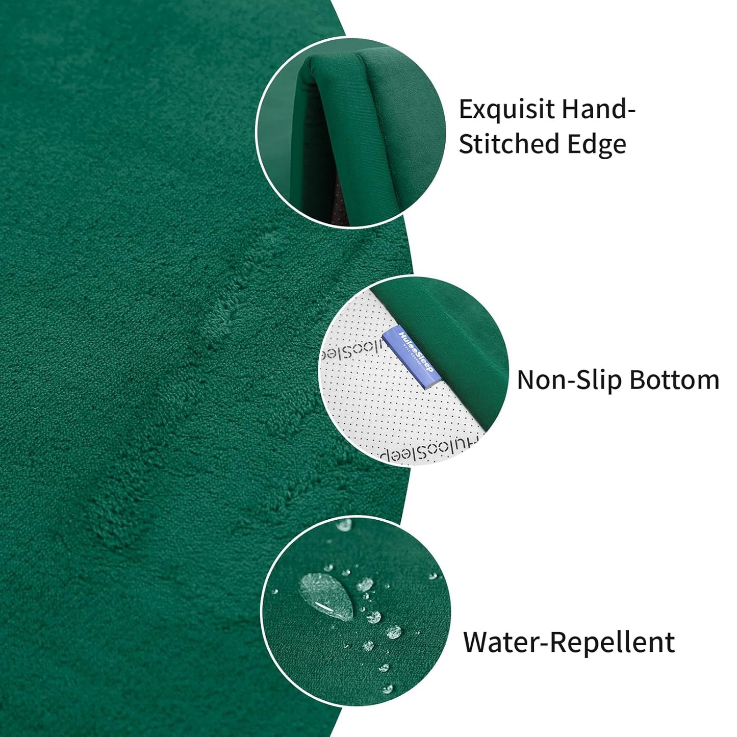 Baby Play Mat for Floor,1.3" Thick Memory foam Tummy Time Mat for Toddlers,Infants,kids,Water-Repellent Soft Nursery Rug,Extra Large Non Slip for Crawling&Yoga,Tatami Style for Living Room(Dark Green)