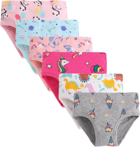 Hahan Girls Soft Panties Toddler Girls Cotton Underwear Kids Briefs