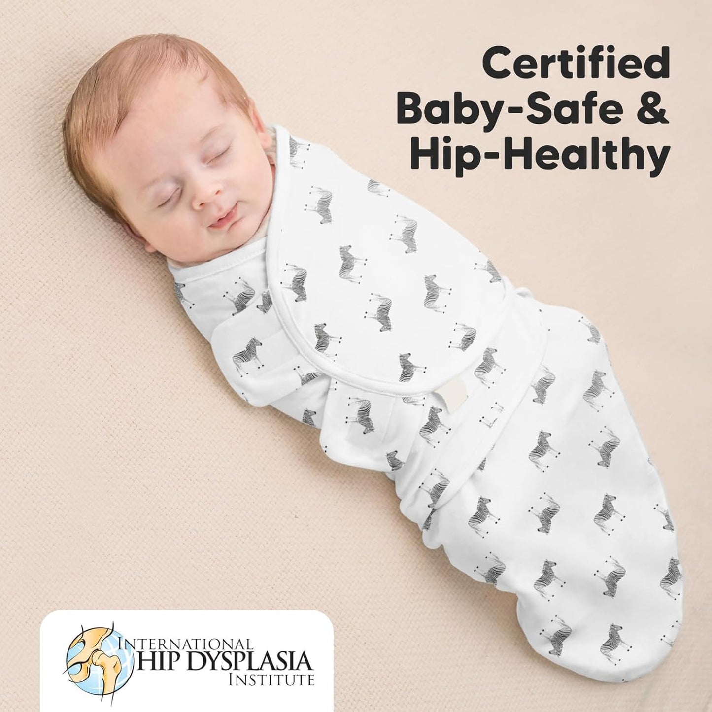 Baby Swaddle Sleep Sacks with Zipper - 3-Pack Swaddles for Newborns 0-3 Months, Infant, Baby Girls, Boys, Soft & Durable Newborn Sleep Sack, Easy Diaper Change Swaddling Blanket (The Wild)