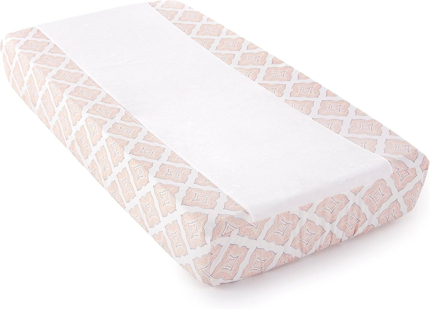 Levtex Baby - Heritage Crib Bed Set - Baby Nursery Set - Blush Velvet - Rich Velvet - 4 Piece Set Includes Quilt, One Fitted Sheet, Changing Pad & Skirt/Dust Ruffle