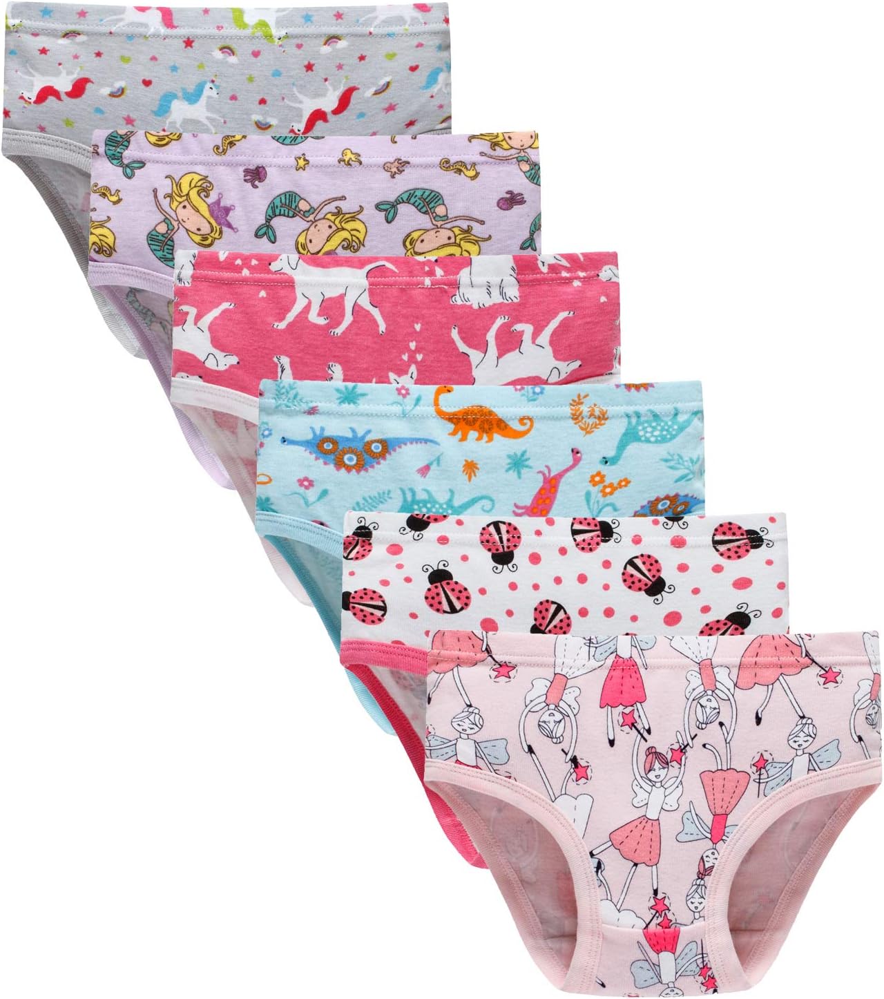 Hahan Girls Soft Panties Toddler Girls Cotton Underwear Kids Briefs