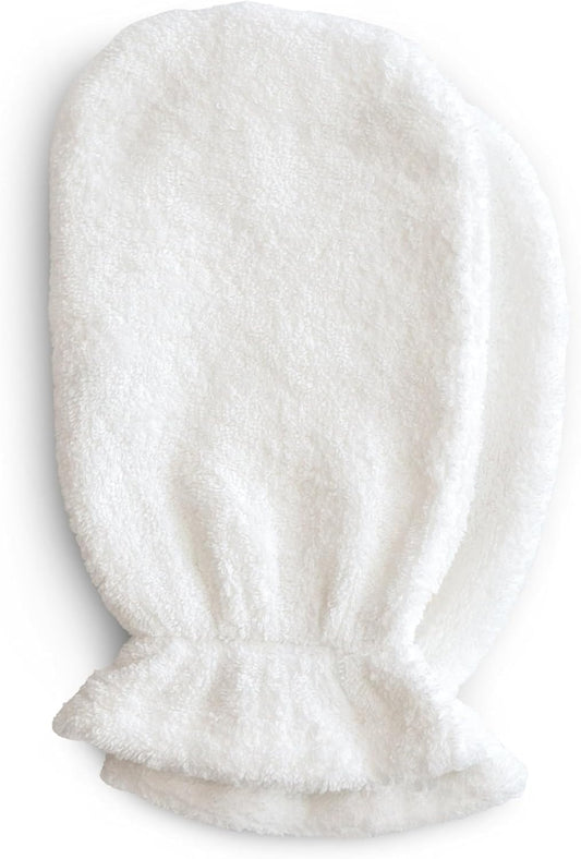 mushie Baby Bath Mitt | Organic Cotton | Pack of 2 (Pearl)