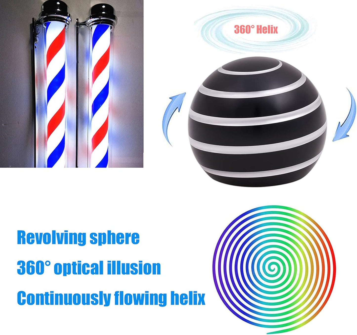 Desk-Fidget-Toys for Kinetic-Toy: Cool-Gadgets Cool-Stuff for Adults Kids Teens, Spinning Up to 180 Seconds, Stress Relief Toy for Christmas Optical-Illusion Gift for Office School Home Women Men