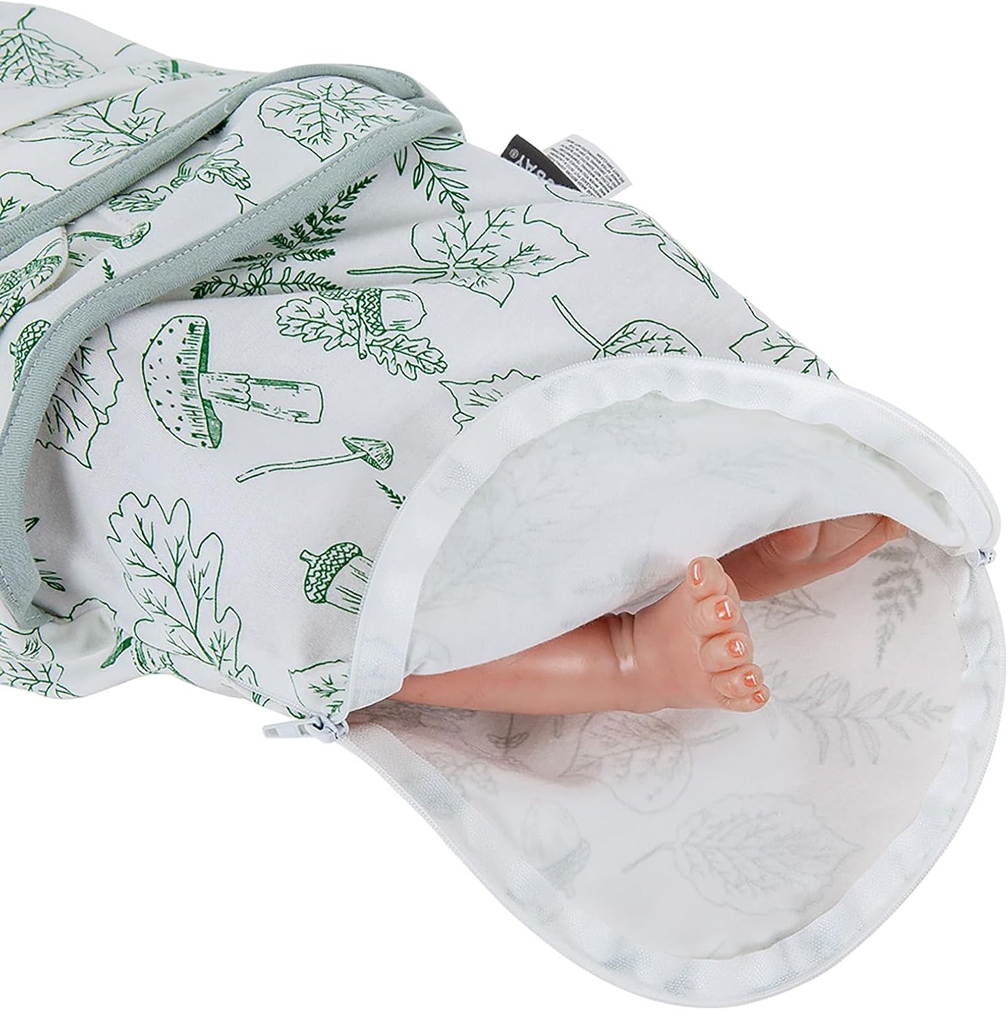 HOUSBAY Baby Swaddle Blanket Boy Girl,Super Soft Material Newborn Adjustable Swaddles for 0-3 Months,2-Way Zipper Sleep Sack 1 Pack