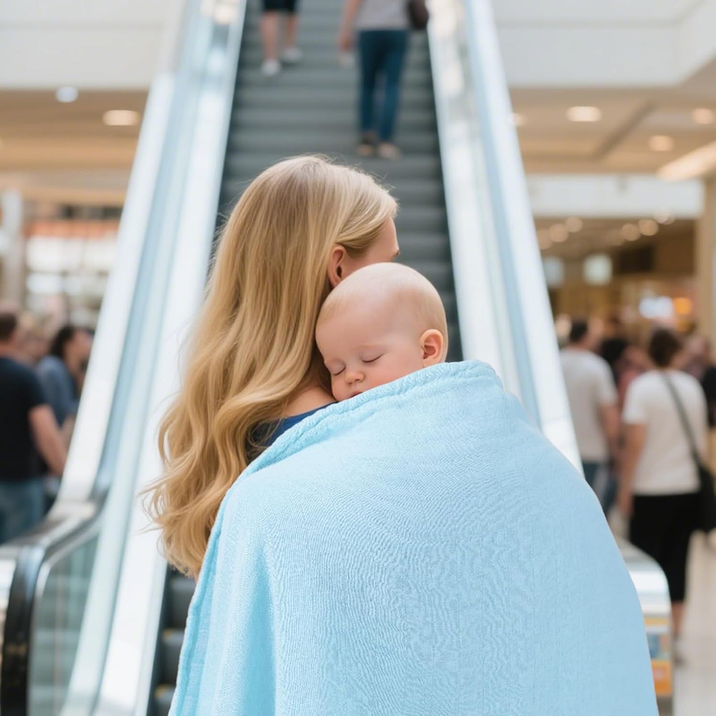 Muslin Swaddle Blankets, Nursery Receiving Blanket for Newborn, Baby Swaddle Wrap Soft Silky & Breathable, 3 Packs, 47 X 47In (Pink & Blue 3 Pieces)