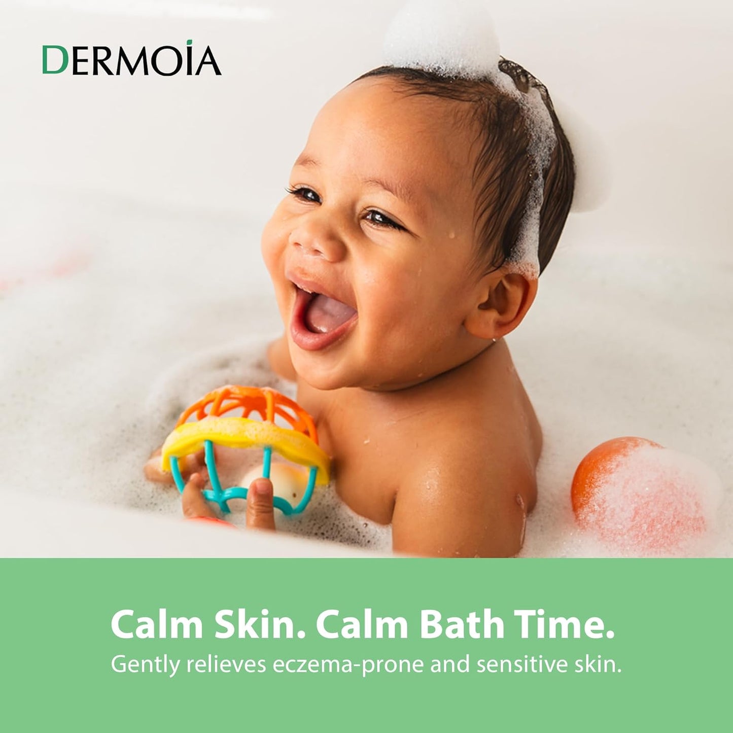 Kids Bubble Bath for Sensitive Skin & Eczema Relief - Baby Bubble Bath with Manuka Honey, Aloe Vera, Colloidal Oatmeal and Calendula - Kids Soap with Botanical Extracts for Sensitive Skin