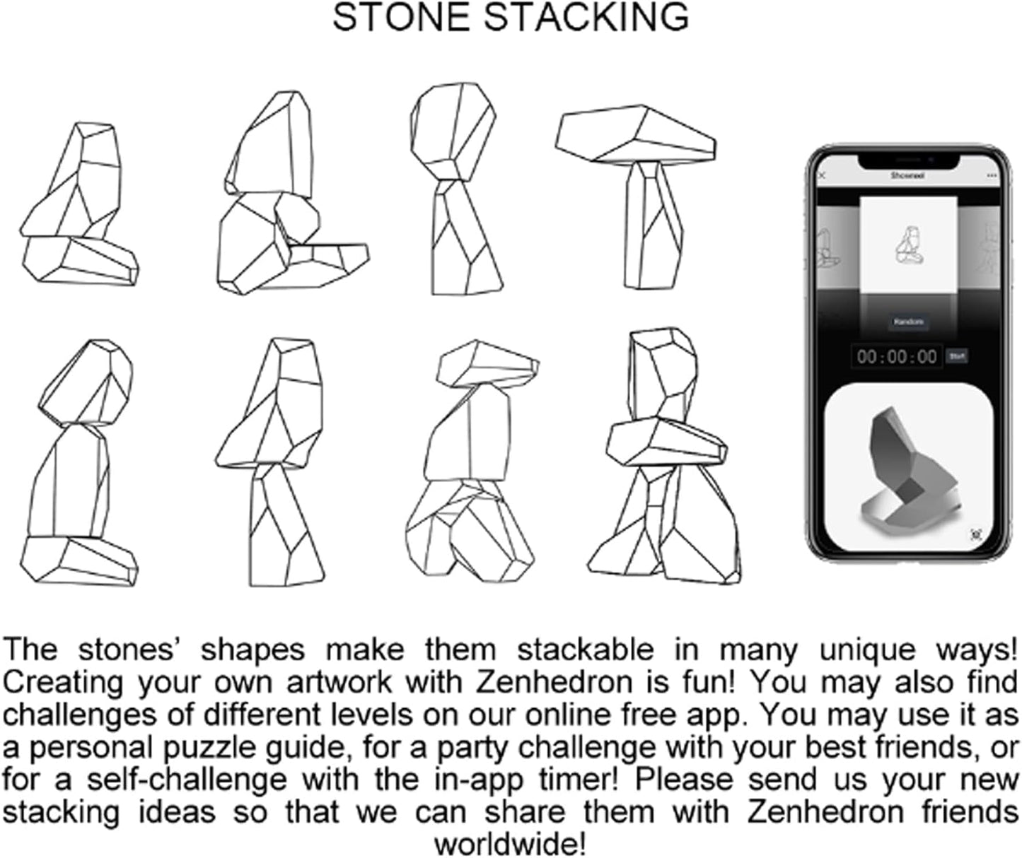 Stylish Handcrafted Art, a Stacking Puzzle, a Brain Teaser, and a Fidget Toy! We Heard Your Comments, so we Added Stacking Videos, Other Information, and Changed The Price!