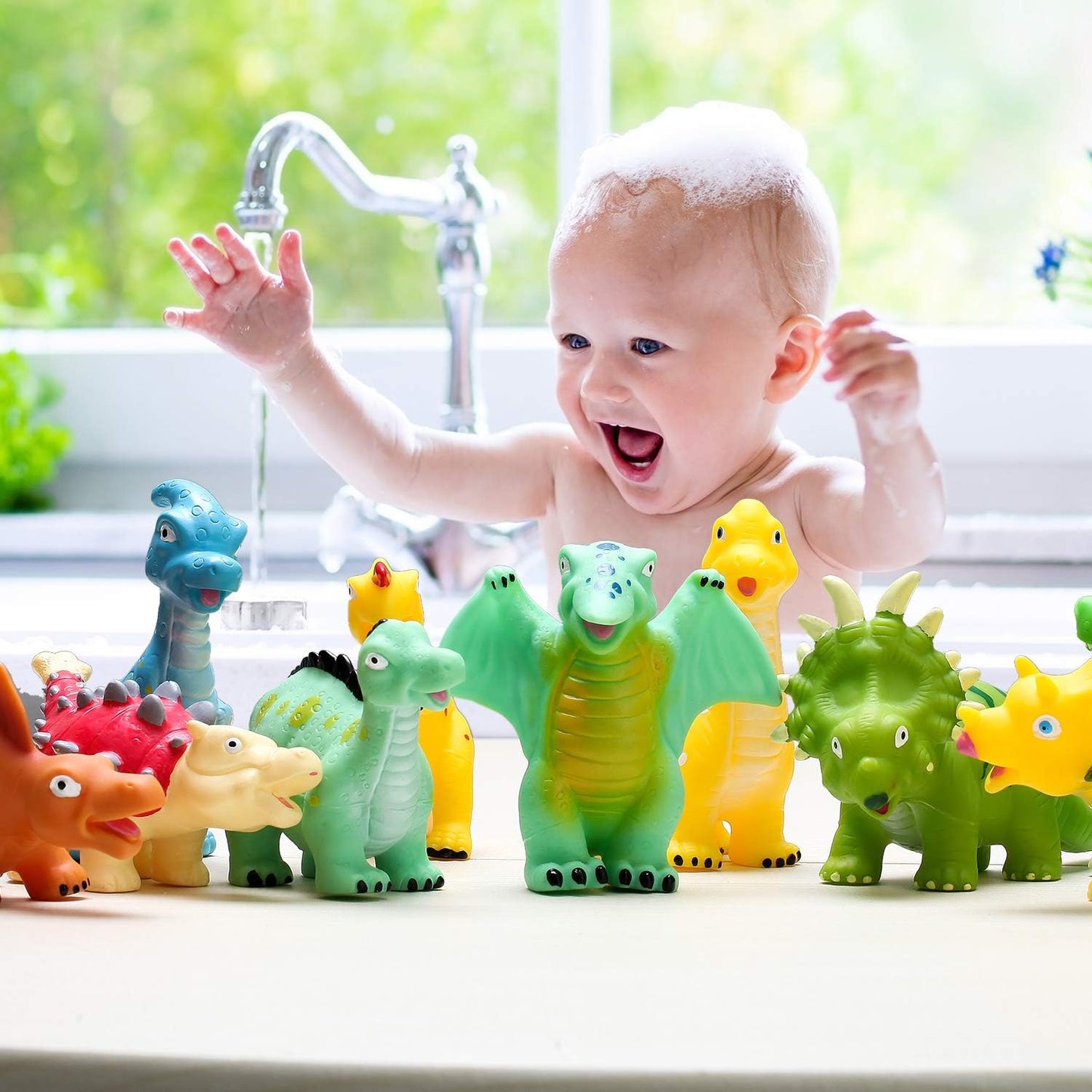 Hely Cancy Dinosaur Bath Toys - Squirt & Pool Toys for Kids