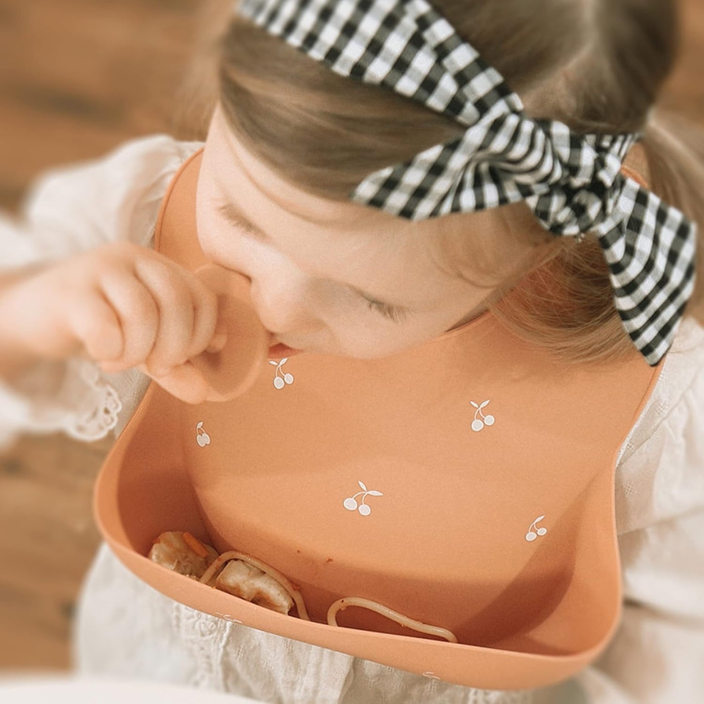 Moonkie Silicone Baby Bibs Set Of 2 | BPA Free Waterproof | Soft Flexible Adjustable Silicone Bibs for Babies & Toddlers(Dark Grey/Kodak)