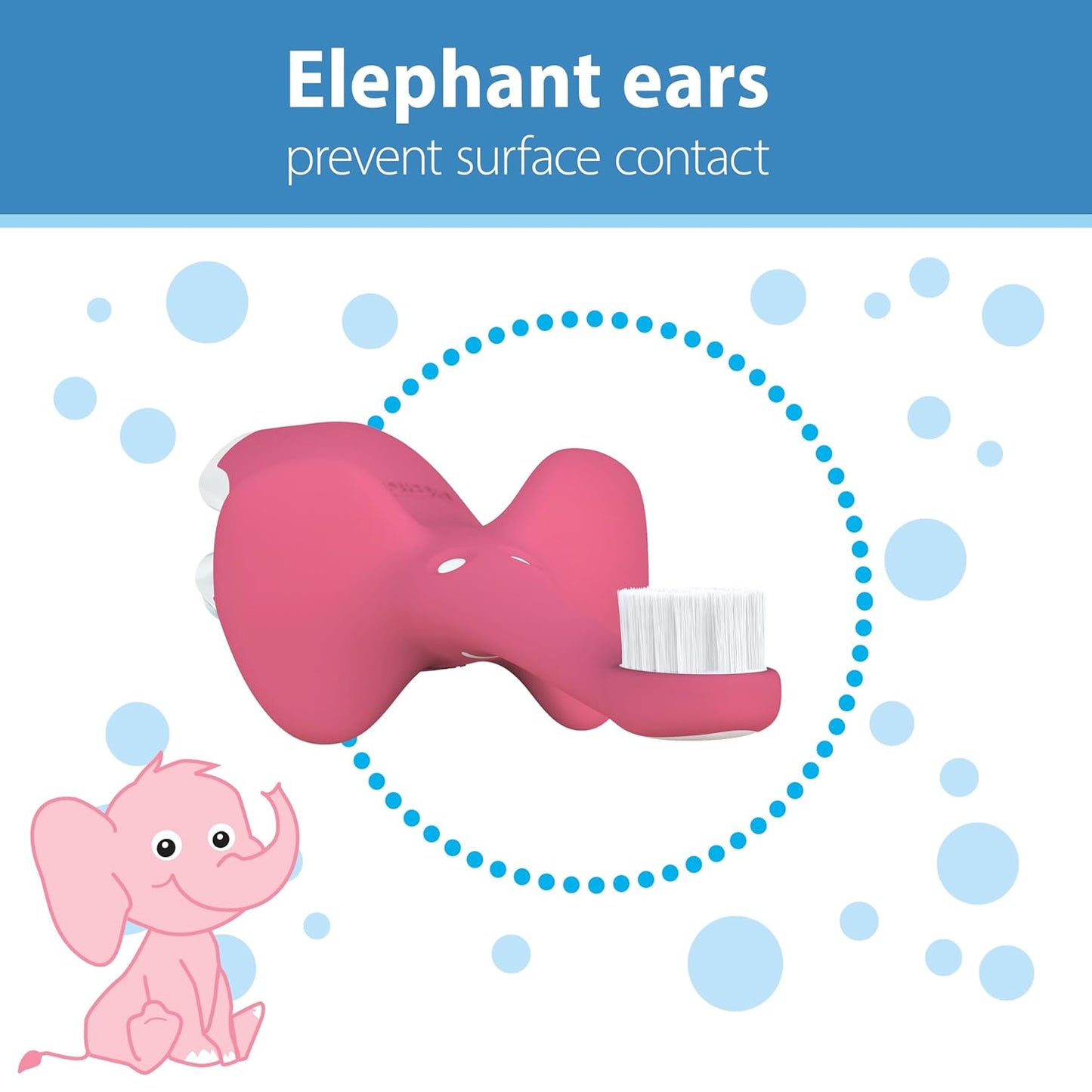 Dr. Brown's Infant-to-Toddler Toothbrush Set, 1.4 Ounce, Pink