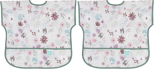 Bumkins Bibs - Toddler Bibs, Waterproof, Large for 1-3 Years, Short Sleeve