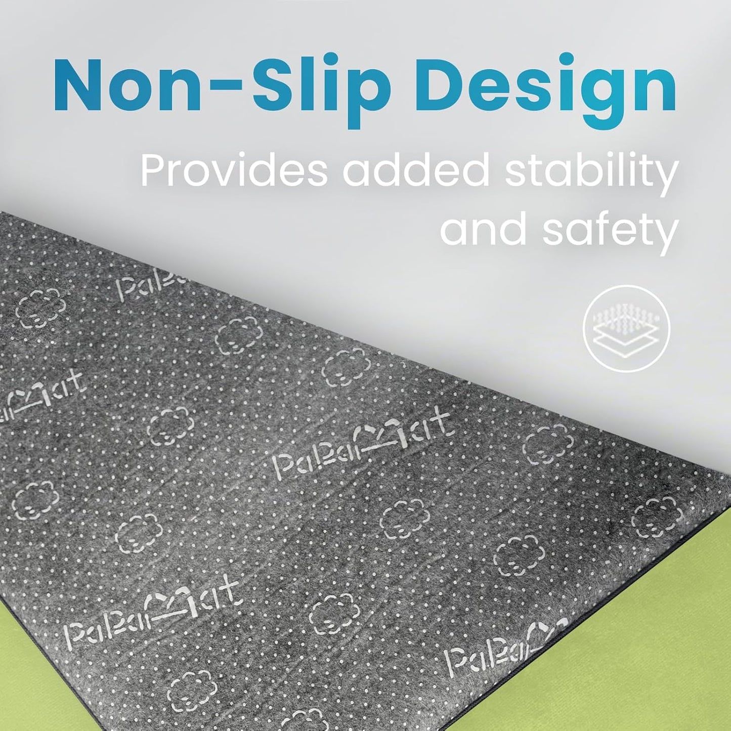 1.3" Thick Baby Play Mat,Ultra Soft Elasti-Foam 50×50 Playpen Mat for Tummy Time,Water-Repellent Coral Fleece Nursery Rug for Infants,Toddlers,Kids,Non-Slip Safe for Crawling(Light Green)