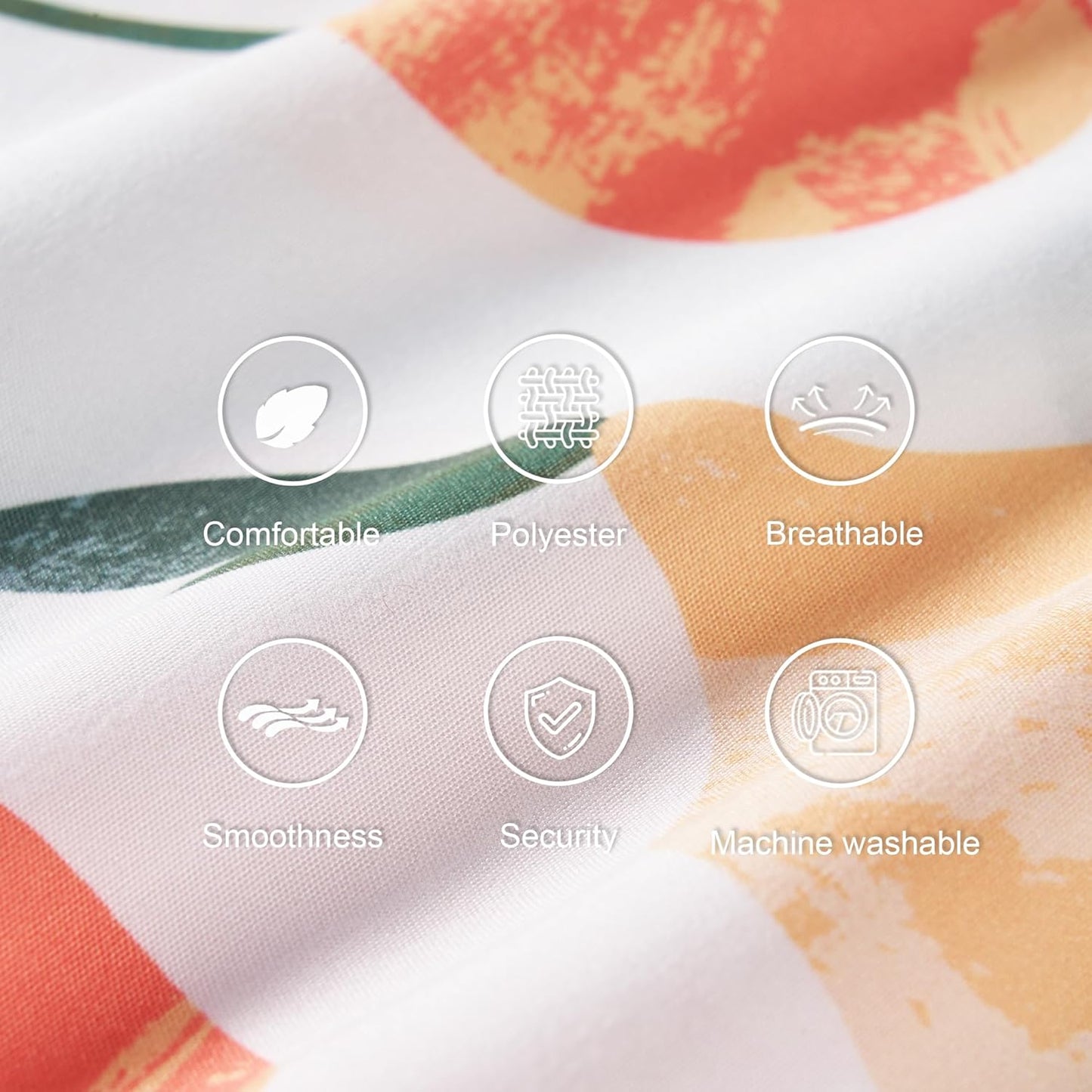 TILLYOU Toddler Pillowcases 13 x 18 Travel Pillow Case 2 Pack, Kids Pillowcases Machine Washable with Envelope Closure, Fruit Shadow & Orangish