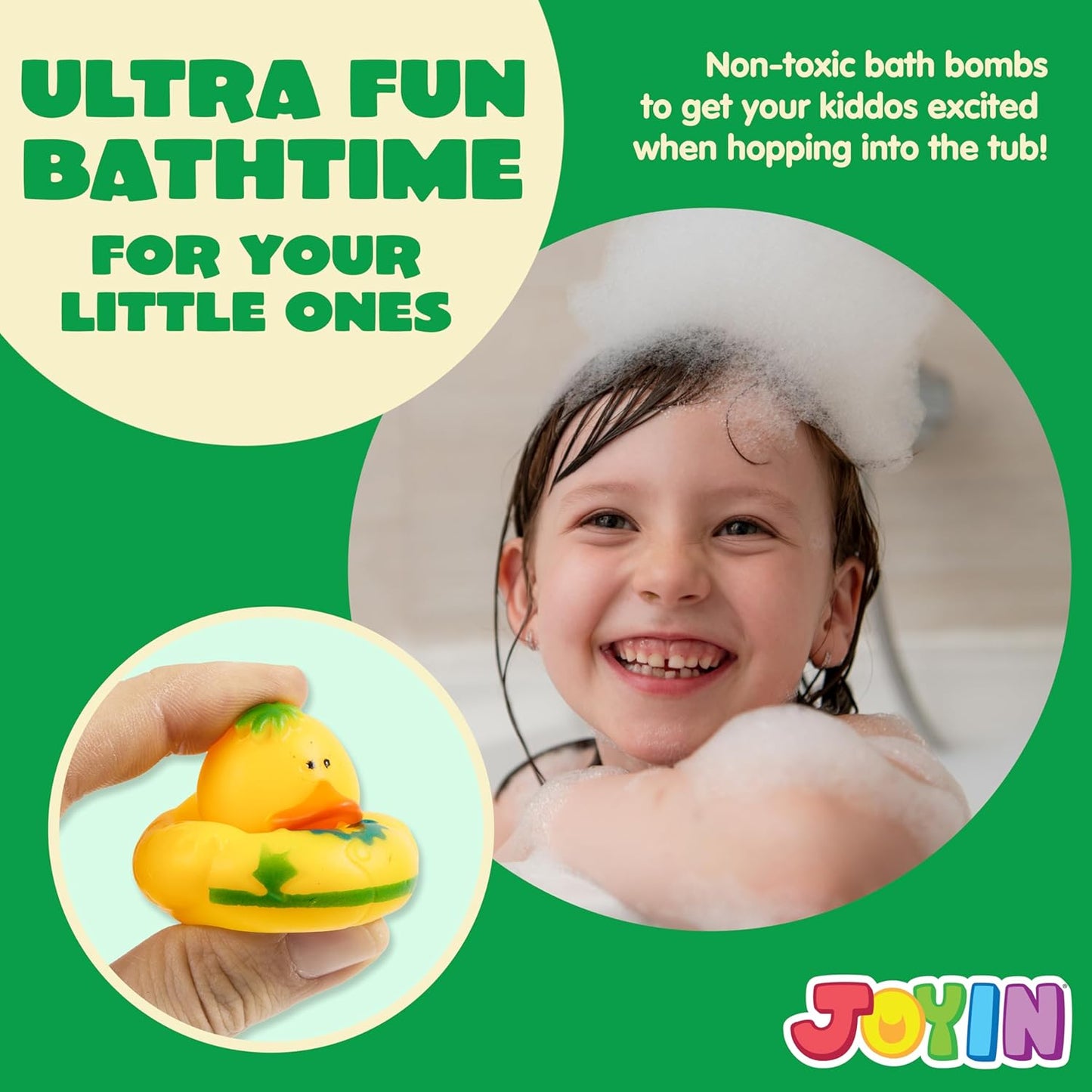 JOYIN 240 Pcs Rubber Ducks, Random Assortment Ducks Bulk with Mesh Carry Bag, Mini Rubber Duckies for Baby Bath Toys, Kids Toddler Summer Pool Toys Birthday Gifts Party Favors