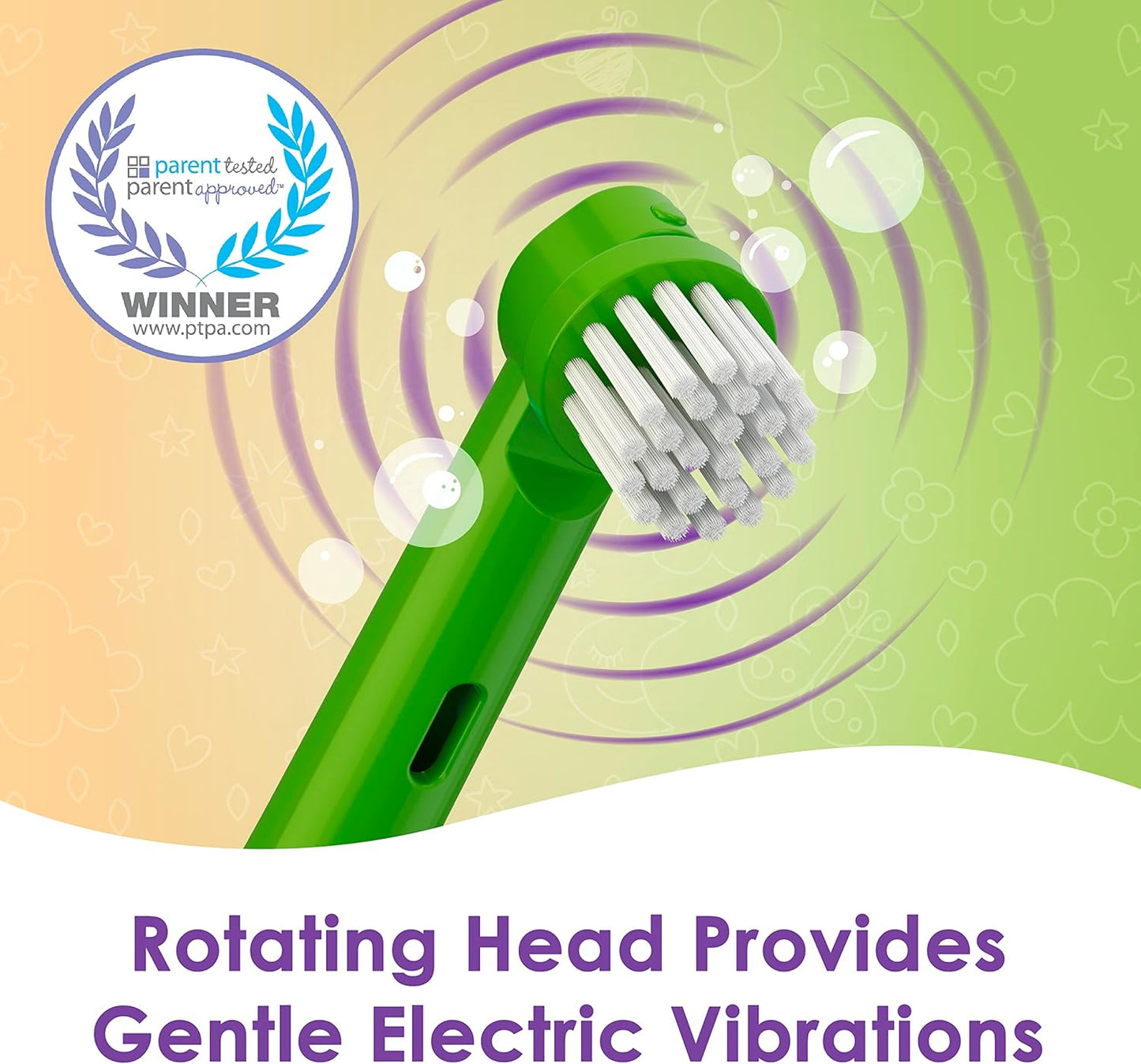 Brusheez Kids’ Electric Toothbrush Set - Safe & Effective for Ages 3+ - Parent Tested & Approved with Gentle Bristles, 2 Brush Heads, Rinse Cup, 2-Minute Timer, & Storage Base (Snappy The Croc)