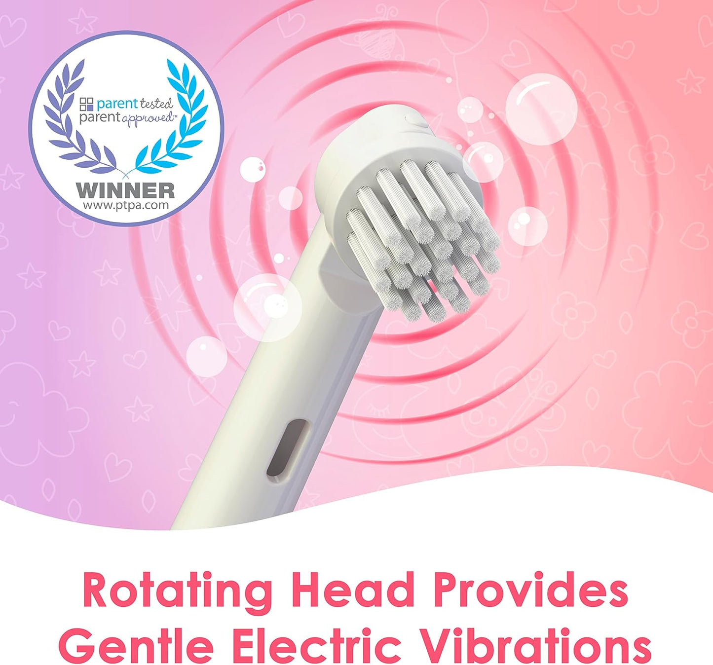 Brusheez Kids’ Electric Toothbrush Set - Safe & Effective for Ages 3+ - Parent Tested & Approved with Gentle Bristles, 2 Brush Heads, Rinse Cup, 2-Minute Timer, & Storage Base (Sparkle The Unicorn)