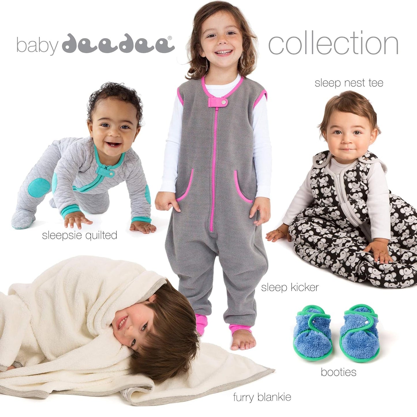 baby deedee Sleep nest Fleece Baby Sleeping Bag, Lavender, Medium (6-18 Months)